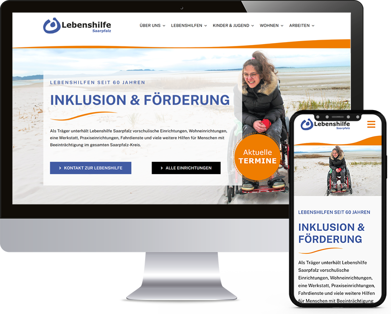 Webseite Lebenshilfe Saarpfalz